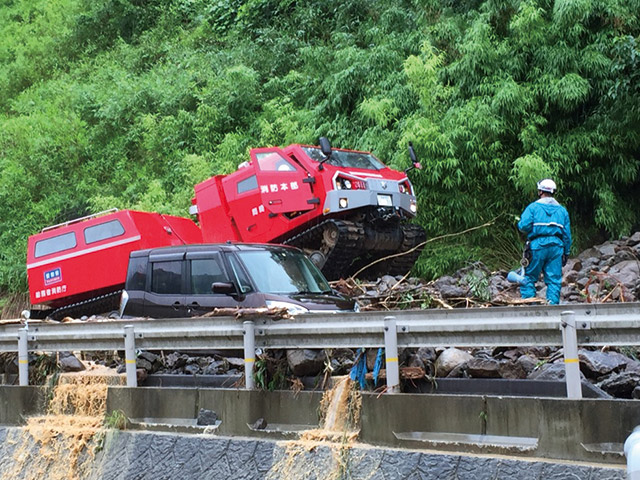 九州北部豪雨の災害現場