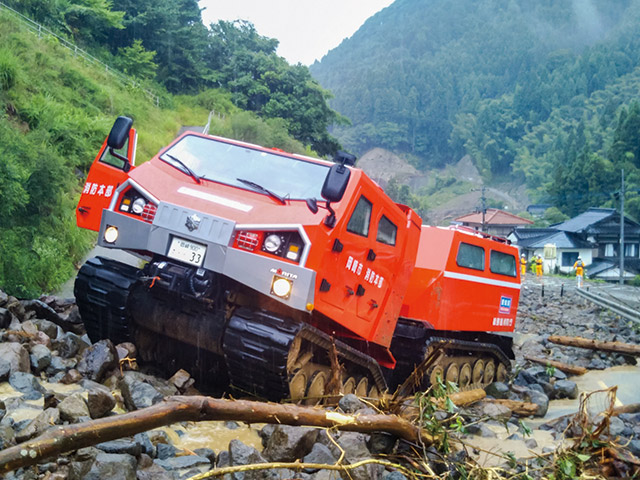 九州北部豪雨の災害現場