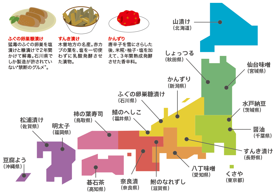 日本列島は発酵食品の宝庫