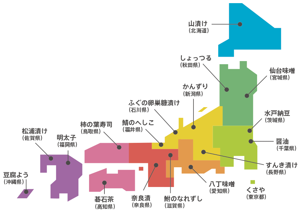 日本列島は発酵食品の宝庫